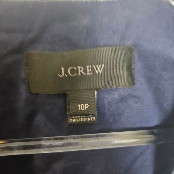 J.Crew Blazer Grey Linen Cotton Unstructured H6200 Preppy Classic Jacket 10P - Picture 2 of 5